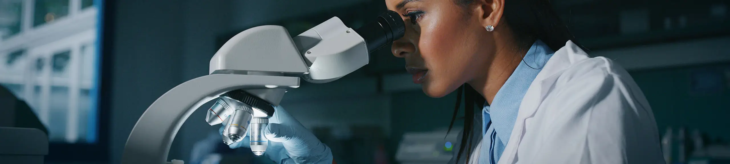 Scientist in a water testing laboratory Scientist in a water testing laboratory